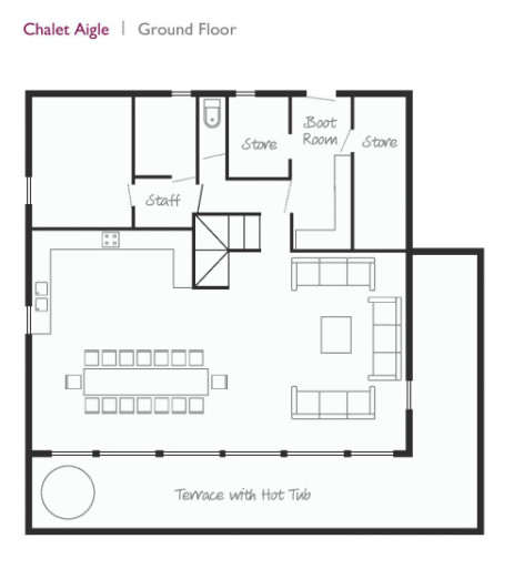 Chalet Aigle (Family) Les Menuires Floor Plan 2
